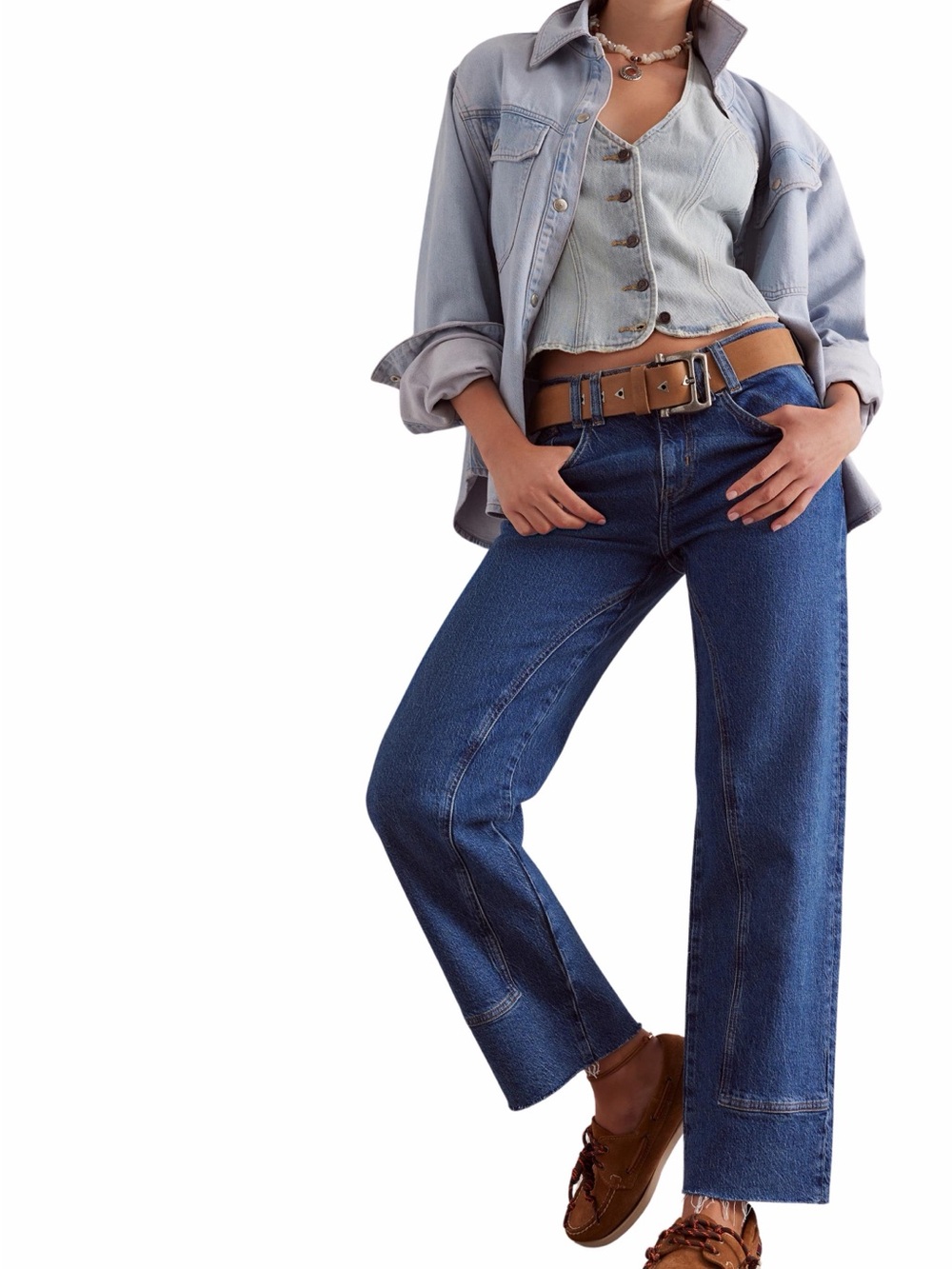 NWOT Free People We The Free Mid-Rise Risk Taker Jeans Size 24